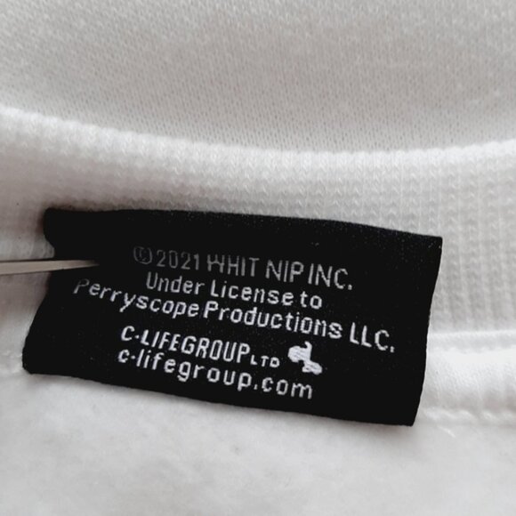 WHITNEY HOUSTON Boxy Relaxed Fit Crewneck Comfy Sweatshirt Top White Sz 3X - Picture 14 of 16